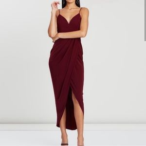 Shona Joy Burgundy/Maroon Dress Size 0
